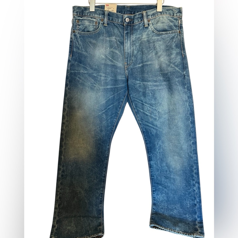 Levi 504 Men's Blue Washed Jeans size 36 x 30